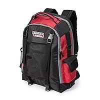 Lincoln Electric Welders All-in-One Backpack | Tool, PPE and Electronics Storage | Adjustable External Storage Net | K3740-1, Black, Red, Grey