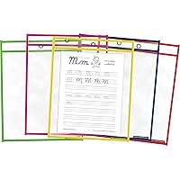 Teacher Created Resources Colorful Dry-Erase Pockets - 10 Pack (TCR77522)