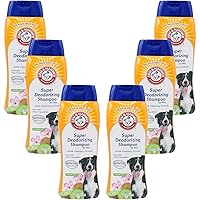 Arm & Hammer for Pets Super Deodorizing Shampoo for Dogs | Best Odor Eliminating Dog Shampoo | Great for All Dogs & Puppies, Fresh Kiwi Blossom Scent, 20 oz, 6-Pack