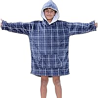 Girls Boys Oversized Hoodie Cow Animal Detail Snuggle Blanket Super Soft Warm Fleece Kangaroo Pocket