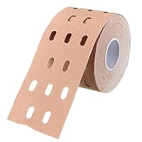 Kinesiology Tape, Cotton Elastic Therapeutic Muscle Tape, Physio Tape for Pain Relief, Injury Recovery for Athletes Therapeutic Muscle Support Aid, 2 Inch x 16.4 Foot Standard Roll