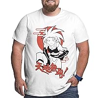Anime Big Size Men's T Shirt Tenchi Muyo O-Neck Short-Sleeve Tee Tops Custom Tees Shirts