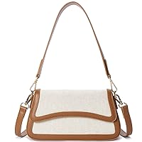 Telena Shoulder Bag for Women, Vegan Leather Women's Shoulder Purses Handbags with 2 Removable Strap Crossbody Bag Purses