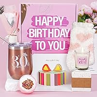 30th Birthday Gifts for Her, 30th Birthday Gifts Baskets for Women, 30 Year Old Fabulous Happy Birthday Gift Set for Best Friend, Coworker, Wife, Sister,Pink