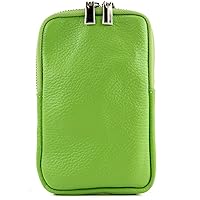 modamoda de - T197 Italian Leather Shoulder Bag Mobile Phone Case Small