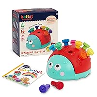 Battat Education – Fine Motor Peg Toy for Toddlers, Kids – Montessori Toy with Pegs – Educational & Developmental Toy – Learning Ladybug – 18 Months + – Learning Ladybug