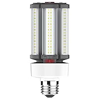 Satco S23140 Hi-Pro Wattage and Color Temperature Selectable LED Corncob Lamp, HID Replacement, 45W/36W/27W, 3000K/4000K/5000K