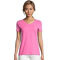 Hanes womens X-Temp V-Neck T-Shirt