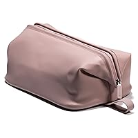 The Dopp Kit (Mauve, 5.0L) Modern Silicone Toiletry Bag. Makeup Organizer Travel Cosmetics Case Waterproof Fabric Easy to Clean Simple Hang Loop Classic