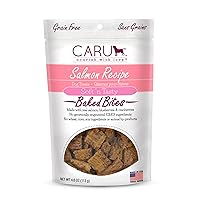 CARU - Soft 'n Tasty Baked Bites - Salmon Bites Dog Treats - Flavorful Training Treats - 4 oz