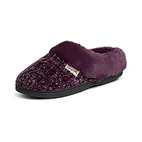 Dearfoams Women's Claire Marled Cable Knit Chenille Clog Slipper