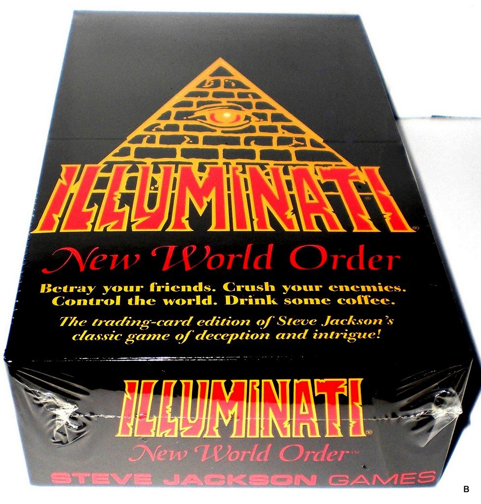 Illuminati 1995 New World Order Card Game Factory Sealed CCG Nib(INWO: Limited Edition Booster Pack POP)(540 Cards Total) by Steve Jackson( First Printing Original Version Extremely Rare 1994-1995)