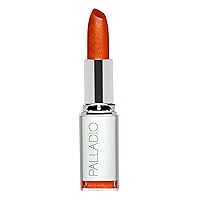 Palladio Herbal Lipstick, Rich Pigmented and Creamy Lipstick, Infused with Aloe Vera, Chamomile & Ginseng, Prevents Lips from Drying, Combats Fine Lines, Long Lasting Lipstick, Toasted Orange