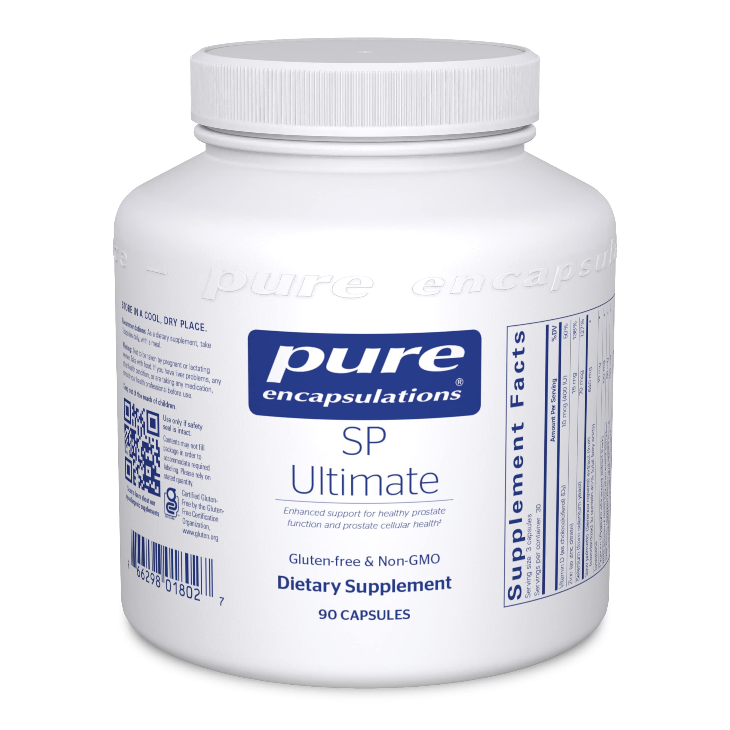 Pure Encapsulations - SP Ultimate - Enhance Support for Healthy Prostate Function and Prostate Cellular Health* - 90 Capsules