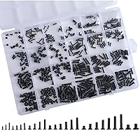 26 Sizes 520pcs Notebook Laptop Computer Replacement Screws Kit M3.5 M3 M2.5 M2 M1.7 M1.4, Small Tiny Screws Electronic Repair Accessory for HP IBM Dell Sony Samsung Gateway Hard Disk SSD SATA
