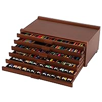 VISWIN Upgraded 6-Drawer Wood Artist Supply Storage Box with Removable Dividers, Premium Beech Wood Art Storage Box, Portable Organizer Box for Paints, Markers, Pencils, Pens, Brushes and Art Supplies