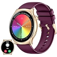 Smart Watch for Women AMOLED Display 1.43” Full Touch Color Screen Fitness Tracker with 100+ Sports Modes Heart Rate SpO2 Sleep Monitor Pedometer Smartwatch for iPhone Android Phones