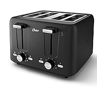 Oster 4-Slice Toaster with Bagel and Reheat Settings and Extra-Wide Slots