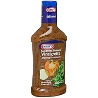 Kraft, Sun Dried Tomato Vinaigrette Dressing, 16oz Bottle (Pack of 3)