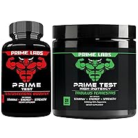 Prime Test Testosterone Booster (60 ct) + Tribulus Terrestris (120 ct)
