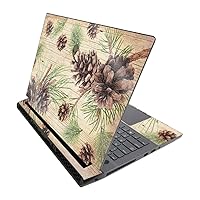MightySkins Glossy Glitter Skin for Alienware M17 R3 (2020) & M17 R4 (2021) - Pine Collage | Durable High-Gloss Glitter Finish | Easy to Apply and Change Style | Made in The USA