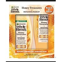 12.5 Ounce (370ml) 2 Pack Whole Blends Shampoo Honey Treasures