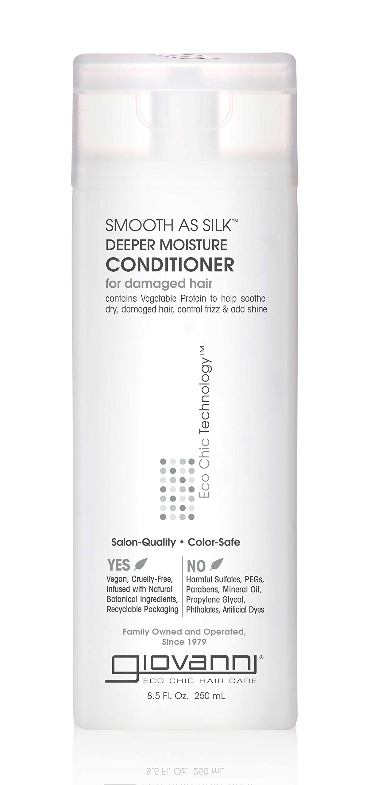 GIOVANNI Smooth As Silk Conditioner, 8.5 FZ