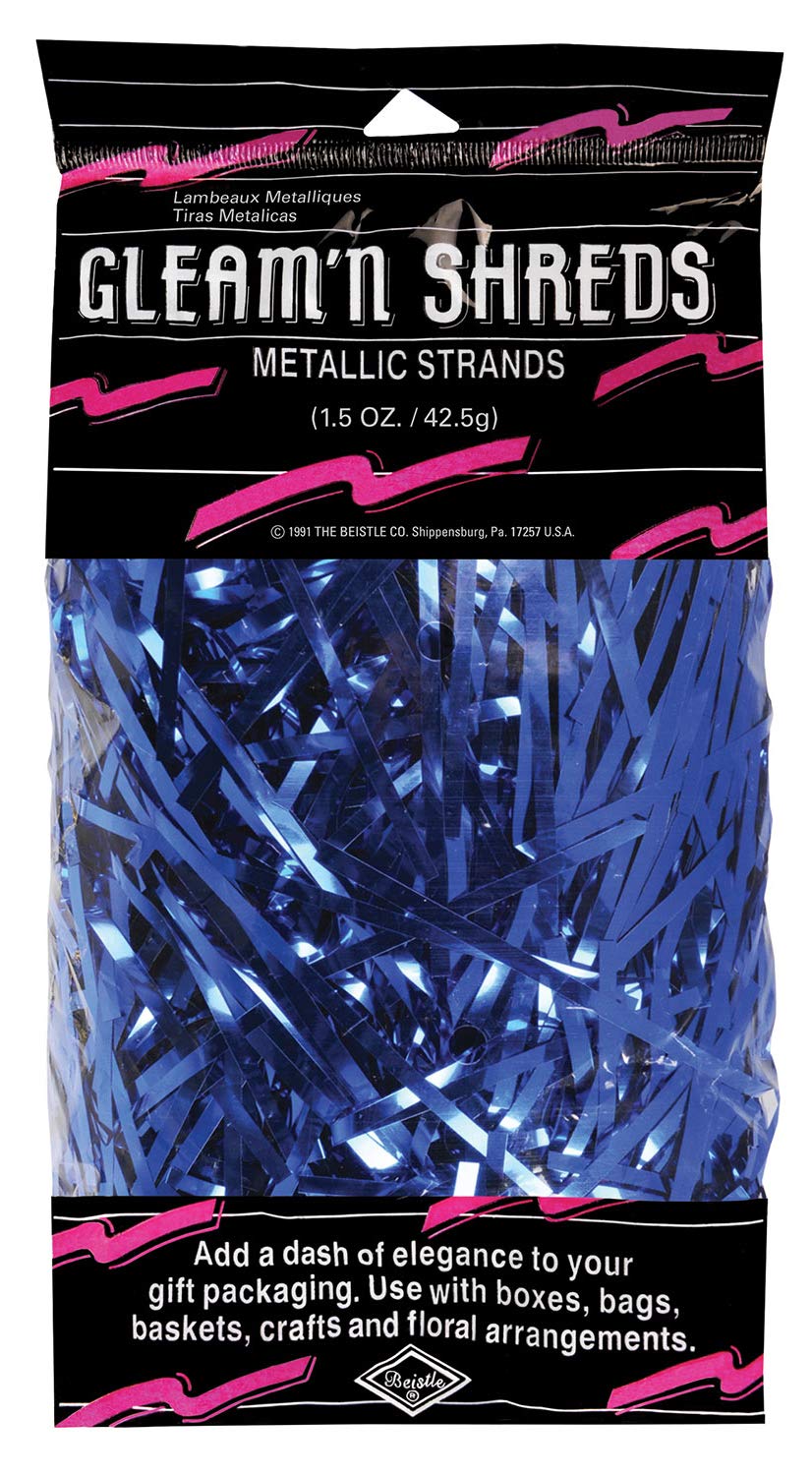 Gleam 'N Shreds Metallic Strands (blue) Party Accessory (1 count) (1.5 Ozs/Pkg)