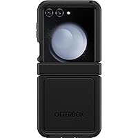 OtterBox Galaxy Z Flip5 Defender Series XT Case - BLACK, screenless, rugged hinge protection, lanyard attachment, PowerShare and wireless charging compatible