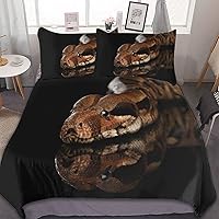Snake Boa Constrictor Bedding Queen Comforter Set Soft 3 Pieces Sheets Set with 2 Pillowcases 79
