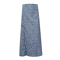 Cotton Summer Dresses for Women 2024, Floral Midi Skirt for Women by Women's Printed Maxi Skirt Bohemian Style