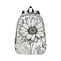 Hand Drawn Flower 1 Stylish And Versatile Casual Backpack,For Meet Your Various Needs.Travel,Computer Backpack For Men