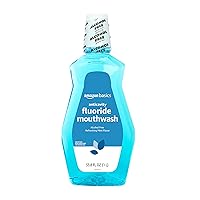 Amazon Basics Anticavity Fluoride Mouthwash, Alcohol Free, Refreshing Mint, 1 Liter, 33.8 Fluid Ounces, 1-Pack (Previously Solimo)