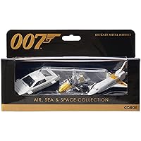Corgi James Bond Air, Sea & Space Collection Fit The Box Scale Diecast Display Models TY99283, White, Yellow & Black