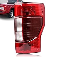 Tail Lights With Blind Spot Module Compatible with Ford F250 F350 Super Duty 2020 2021 2022 Rear Taillights Taillamp Assembly Halogen Right Passenger Side