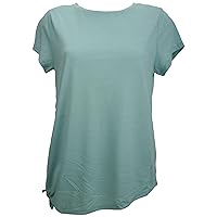Ex-Store Ladies Round Neck Short Sleeve Sports Top Green Size 12