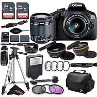 Canon Intl. EOS 2000D (Rebel T7) DSLR Camera wCanon EF-S 18-55mm F3.5-5.6 III Lens and Sunshine Photo Professional Accessories Bundle (Renewed)...