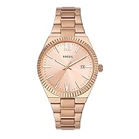 Fossil Scarlette Women's Sports Watch with Stainless Steel Bracelet or Genuine Leather Band