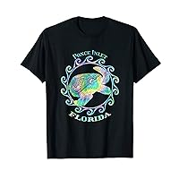 Ponce Inlet Florida Vacation Colorful Tribal Turtle T-Shirt