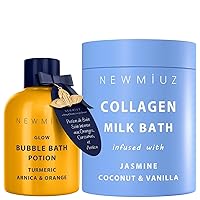 Natural Bubble Bath & Collagen Milk Bath Soak Pack of 2