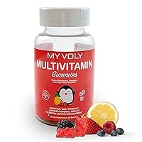 Kids Multivitamin Gummies, Daily Supplement, 60 Gummies, 1 Month Supply, Orange, Strawberry, Pineapple Flavor, All Natural