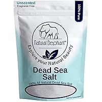 Natural Elephant Dead Sea Bath Salt |100% Natural and Pure| Fine Grain | for Bathing and Relaxation of Body and Mind (1 Pound (16 oz))