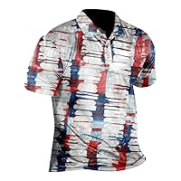Men's Polo Shirts Short Sleeve Golf Polo Casual Athletic Lightweight Shirts for Tennis Hiking Golf Shirts Tops