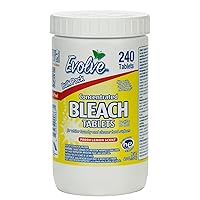 Concentrated Bleach Tablet Bulk Size 240 Tablets 1 Pack Fresh Lemon