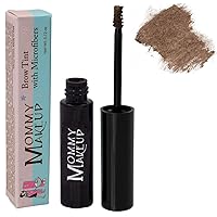 Brow Tint with Microfibers in Fawn (A Medium Neutral Brown) Natural Looking Eyebrow Makeup, Cover Gray Hairs - Water Resistant, Clump Free, Long Lasting Tinted Brow Gel by Mommy Makeup
