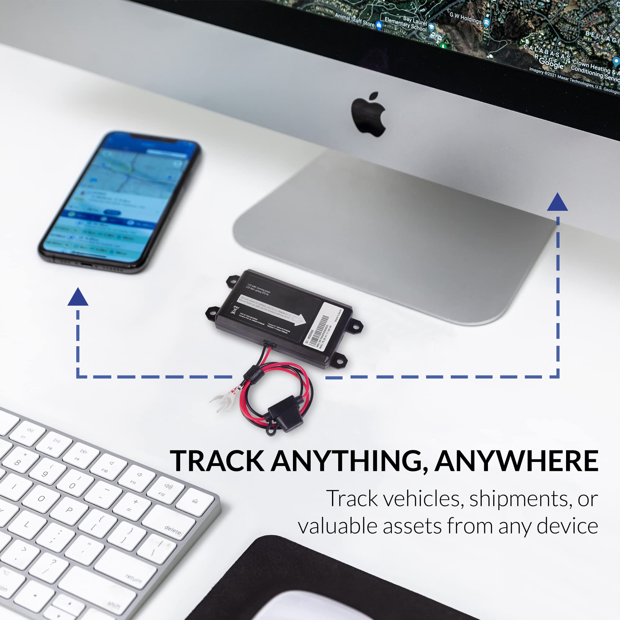 Lightning GPS Real Time GPS Tracker for Vehicles - Fleet GPS Tracker Automotive Tracking Device - Cars Hidden GPS Tracking Device - Car GPS Tracker Device - Car Tracker Device Subscription Required