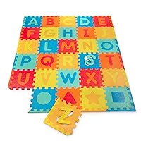 Battat – Foam Alphabet Floor Mat - Interlocking ABC Puzzle Mat- Floor Puzzle for Babies & Toddlers- 0 Months +