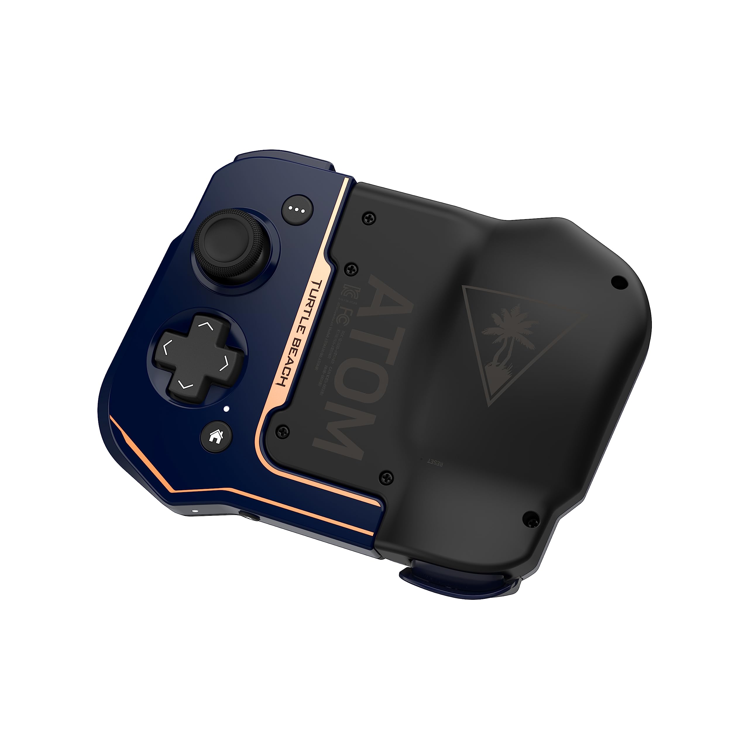 Turtle Beach Atom Mobile Game Controller with Bluetooth for Cloud Gaming on iPhone with Compact Shape, Console Style Controls & Low Latency Bluetooth – Cobalt Blue