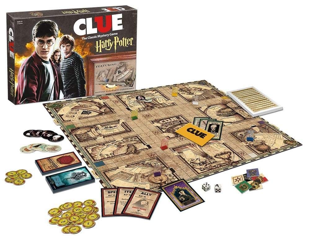 USAOPOLY Clue Harry Potter Board Game | Travel Through Hogwarts Castle to Solve The Mystery | Official Harry Potter Licensed Merchandise | Harry Potter Themed Board Game | Gift for Harry Potter Fans