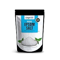 Epsom Salt : 99.5% Pure Magnesium Sulphate- Export Quality - Unscented, Medium Grain, 907Gms Pack